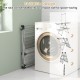 Large foldable clothes drying rack with adjustable wings and removable hanging bar, perfect for indoor and outdoor use.