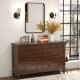 Minimalist 24 x 32 inch rectangle mirror with a matte frame, ideal for living room or bedroom decor.