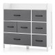 Fabric Dresser with 7 Drawers for Bedroom - Gallery View 4 of 10