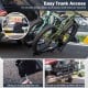 Tilt-able 2-inch hitch mount bike rack for 2 bikes, featuring durable metal construction and easy trunk access.