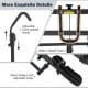 Adjustable foam-padded hooks and stable U-shaped frame of the 2-inch hitch mount bike rack for secure bike transport.