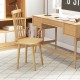 Windsor dining chair with high spindle back, made of natural rubber wood, ideal for dining rooms and living spaces.