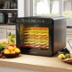 7 stainless steel trays food dehydrator with digital display, 1-24H timer, and 30-75℃ temperature for versatile drying.
