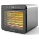 7-tray stainless steel food dryer with digital display, 1-24H timer, and adjustable temperature for even drying.