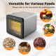 7 stainless steel trays food dryer with digital display, 30-75℃ temperature, ideal for fruits, vegetables, and jerky.
