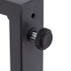 Close-up of the adjustable footpad on the heavy-duty metal frame of the 3 Piece Patio Gliding Set for enhanced.
