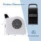 High Velocity Blower Fan with 185° pivoting head, 3 speeds, and ETL certification for effective drying and cooling.
