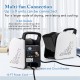 High Velocity Blower Fan with 3 speeds, 185° pivoting head, and 2 AC outlets for versatile drying and cooling.