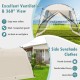 Beige 10 x 10 feet screened canopy tent with zippered door and mesh walls, ideal for camping and outdoor activities.
