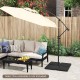 Patio offset umbrella base with four easy-fill plates, designed for stability and convenient storage in outdoor.