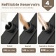 Patio offset umbrella base with easy-fill spouts, featuring 4 plates for stability with sand or water, ideal for.