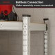 Corner shelving unit featuring a sturdy galvanized metal frame and boltless connection for easy assembly in garage.