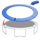 Blue 16 feet trampoline safety pad replacement with fixing straps, featuring anti-tear surface and edge-to-edge.