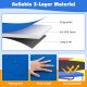 Blue 16 feet trampoline pad replacement with waterproof surface, thick EPE foam, and elastic straps for secure fitting.