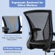 Ergonomic office chair with S-shaped backrest and adjustable height, designed for comfort and healthy posture.