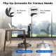 Adjustable swivel mesh task office chair with flip-up armrests, cozy padded design for arm support, perfect for office.