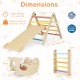 7-in-1 indoor climbing toy set for toddlers featuring a multicolor reversible ramp, ideal for playrooms and kids' rooms.