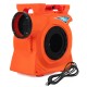Commercial 2200W air blower in orange, designed for giant inflatable bounce houses, featuring a portable and durable.