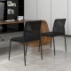 Set of 2 black waiting room chairs with ergonomic mesh backrest and padded seat, ideal for office or conference use.