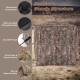 Hunting blind with camouflage pattern, featuring 360-degree visibility and large windows, ideal for 2-3 hunters.