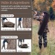 Hunting blind with camouflage pattern, featuring 360-degree visibility and easy setup, ideal for 2-3 hunters.