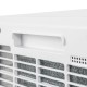 Close-up of the 8000 BTU portable air conditioner's control panel with air intake mesh for efficient cooling.