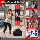 Freestanding 70-inch punching bag with fillable base, designed for effective training and family workouts.