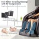 Foot roller scraping massage with air compression on the Relaxation 02 Shiatsu massage chair for ultimate relaxation.