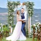 Wooden garden arch trellis for climbing plants, 7.5 ft tall, ideal for weddings or patio entryways, adorned with.