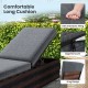 Long cushion for patio wicker lounge chair with zippered cover and soft filling, perfect for outdoor relaxation.