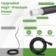 Upgraded high-pressure hose with TPU outer surface, braided layer, and leak-proof design for efficient cleaning.