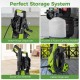 Water hose organizer and nozzle holder for the 2150 PSI electric pressure washer, designed for efficient storage and.