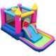 Inflatable Bounce House 4-in-1 Kids Princess-themed Bouncer Blow-up Bouncy Castle - Gallery View 4 of 10