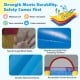 Indoor outdoor blow-up bouncy castle features a reinforced 500D PVC jumping surface and mesh walls for safe fun.