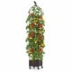Indoor outdoor raised garden bed with trellis, featuring tomatoes, adjustable height, and wheels for easy mobility.