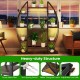 63" tall indoor plant stand with 10 tiers, sturdy metal frame, and adjustable footpads for stable plant display.