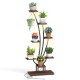 Tall 8-tier indoor plant stand with grow lights, featuring adjustable levels for optimal plant growth and stability.