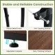 Adjustable footpads and anti-toppling devices on the 8-tier metal plant stand for stability and security indoors.