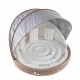 Inflatable canopy island tanning pool lounger float with retractable canopy, featuring SPF 50+ protection and ergonomic.