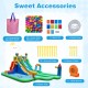 Carrying bag and accessories for the Inflatable Water Slide Park, including repair kit, water hose, and ground stakes.