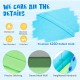 Close-up of premium 420D Oxford cloth showcasing precise stitching and dense mesh wall for the inflatable water slide.