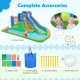 Inflatable water slide with dual climbing walls, spacious jumping area, and complete accessories for endless summer fun.