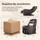 Full body zero gravity massage chair in brown with ergonomic design, adjustable settings, and no installation required.