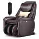 Brown Soothe 26 full body zero gravity massage chair with remote, featuring ergonomic design and calf airbags for.