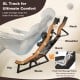 SL track massage chair in brown with adjustable features for full body comfort and zero gravity positions.