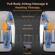 Full body massage chair featuring airbag massage, waist heating, and foot rollers for enhanced relaxation and comfort.
