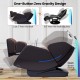 Zero gravity electric shiatsu massage chair with 4D mechanism, space-saving design, and adjustable intensity for.