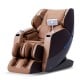 4D Full Body Massage Chair in brown with zero gravity design, featuring airbags and LCD touch screen for ultimate.