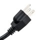 Close-up of a UL-certified massage chair power cord with a 6.5-foot length and high-quality copper wiring for reliable.