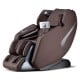 Brown Enjoyment 13 Pro-4D SL-Track massage chair with zero-gravity design, featuring ergonomic support and Bluetooth.